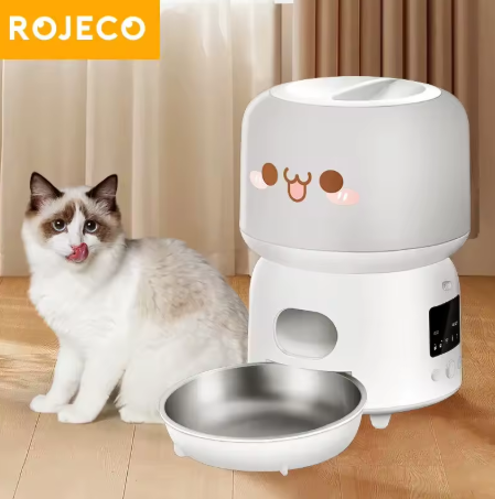 ROJECO Smart Pet Feeder 3L – Automatic WiFi Feeder for Cats and Dogs