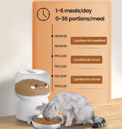 ROJECO Smart Pet Feeder 3L – Automatic WiFi Feeder for Cats and Dogs
