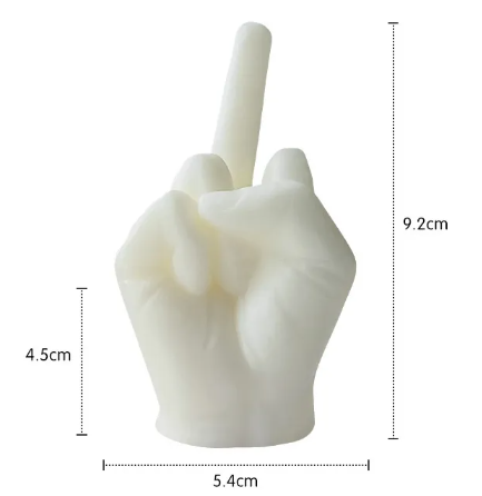 Middle Finger Scented Candle – Handmade, Personalized