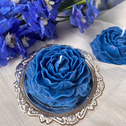 Blue Rose Scented Candle – Low Temperature 48°C