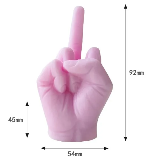 Middle Finger Scented Candle – Handmade, Personalized