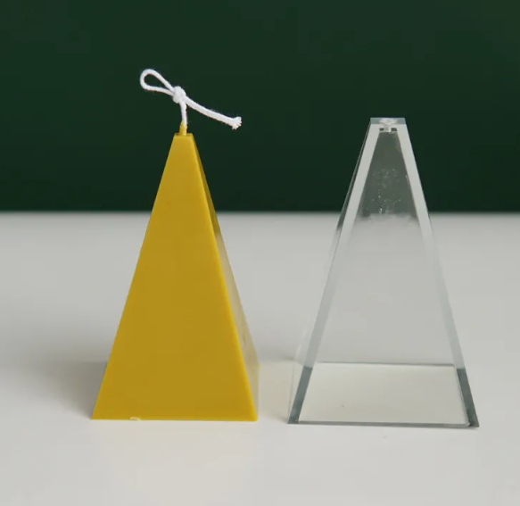 Acrylic Candle Mold "Pyramid Four-sided"