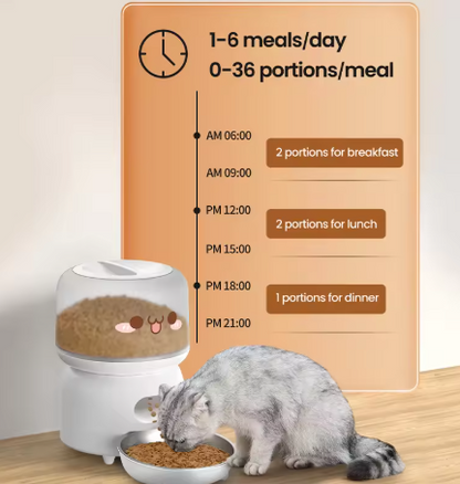 ROJECO Smart Pet Feeder 3L – Automatic WiFi Feeder for Cats and Dogs