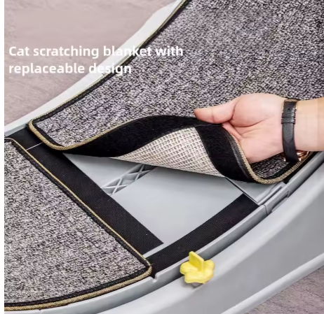 Cat Treadmill Wheel – Silent Exercise Toy with Anti-Pinch Design & Climbing Frame