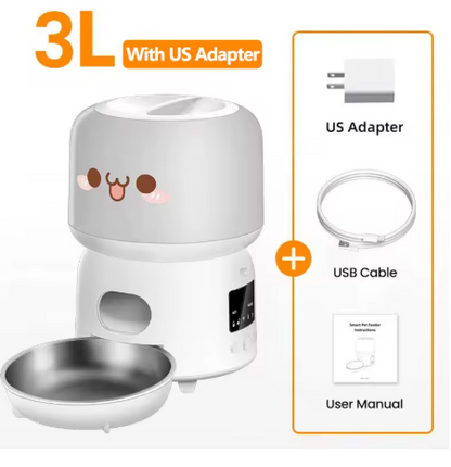 ROJECO Smart Pet Feeder 3L – Automatic WiFi Feeder for Cats and Dogs