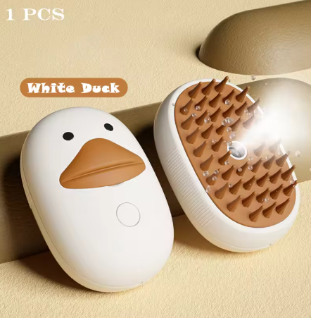 3-in-1 Electric Pet Steam Brush – Grooming Comb, Massager & Sprayer for Cats and Dogs