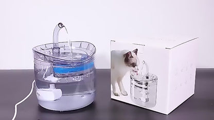 Automatic Cat Water Fountain – 2L Transparent Dispenser with Filter & Silent Pump